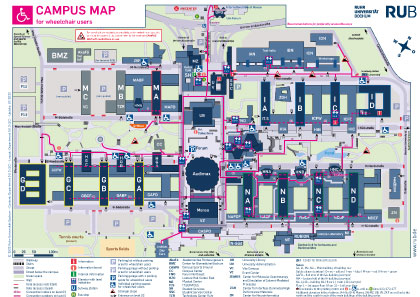 Campus map wheelchair users